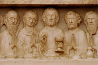 Das letzte Abendmahl (Detail), ca. 1340